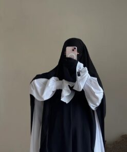 Khimar Hajar 2 voiles Soie de Médine – Image 8